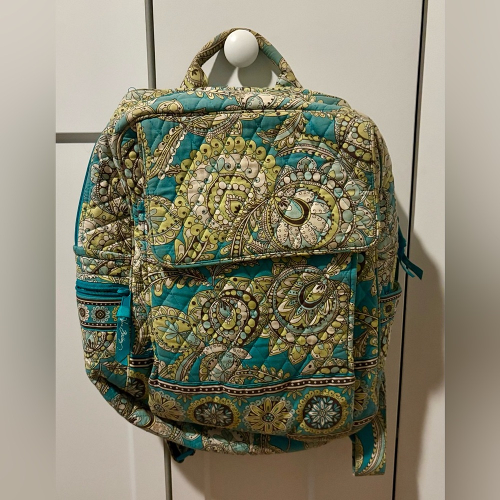 Vera Bradley “Peacock” Patterned Backpack - image 1